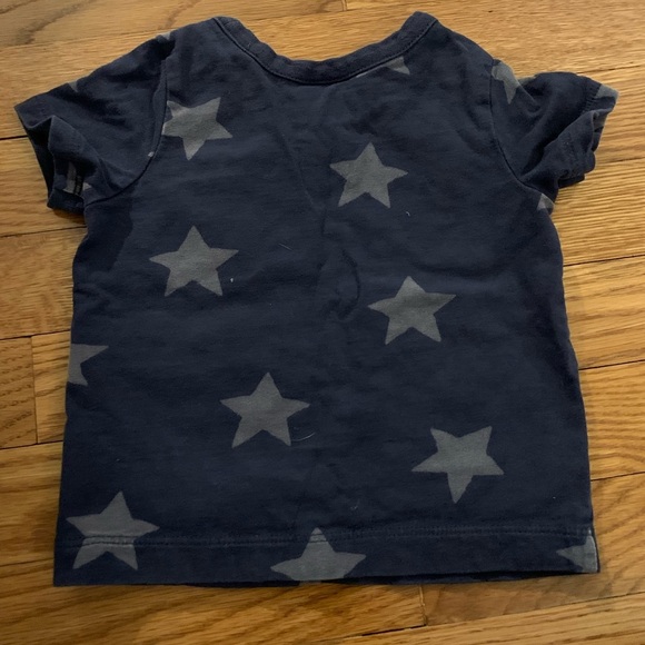 Hanna Andersson Blue Tee Shirt with Stars and Motorcycle Size 12-18 Months - Picture 4 of 4